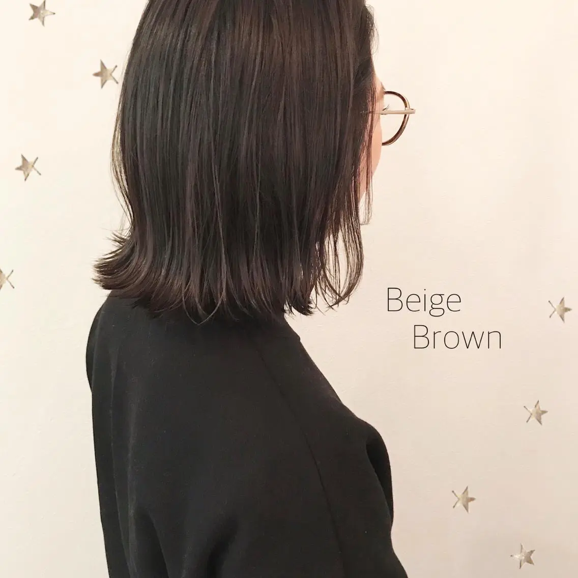 ミディアム カラー 市川 千夏のヘアスタイル