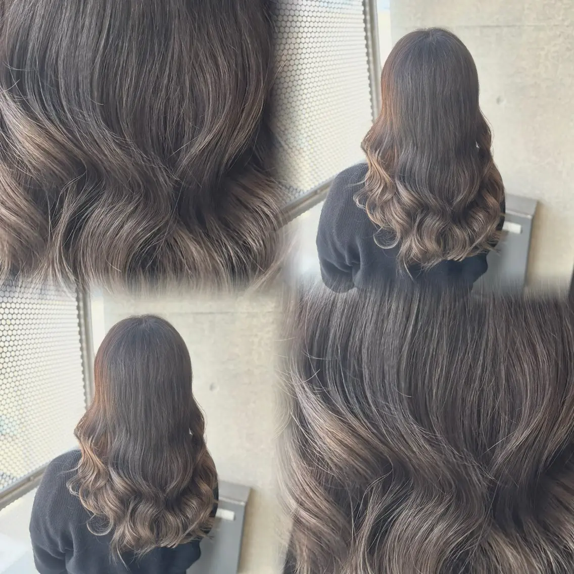 セミロング カラー 髙橋 李里亜のヘアスタイル
