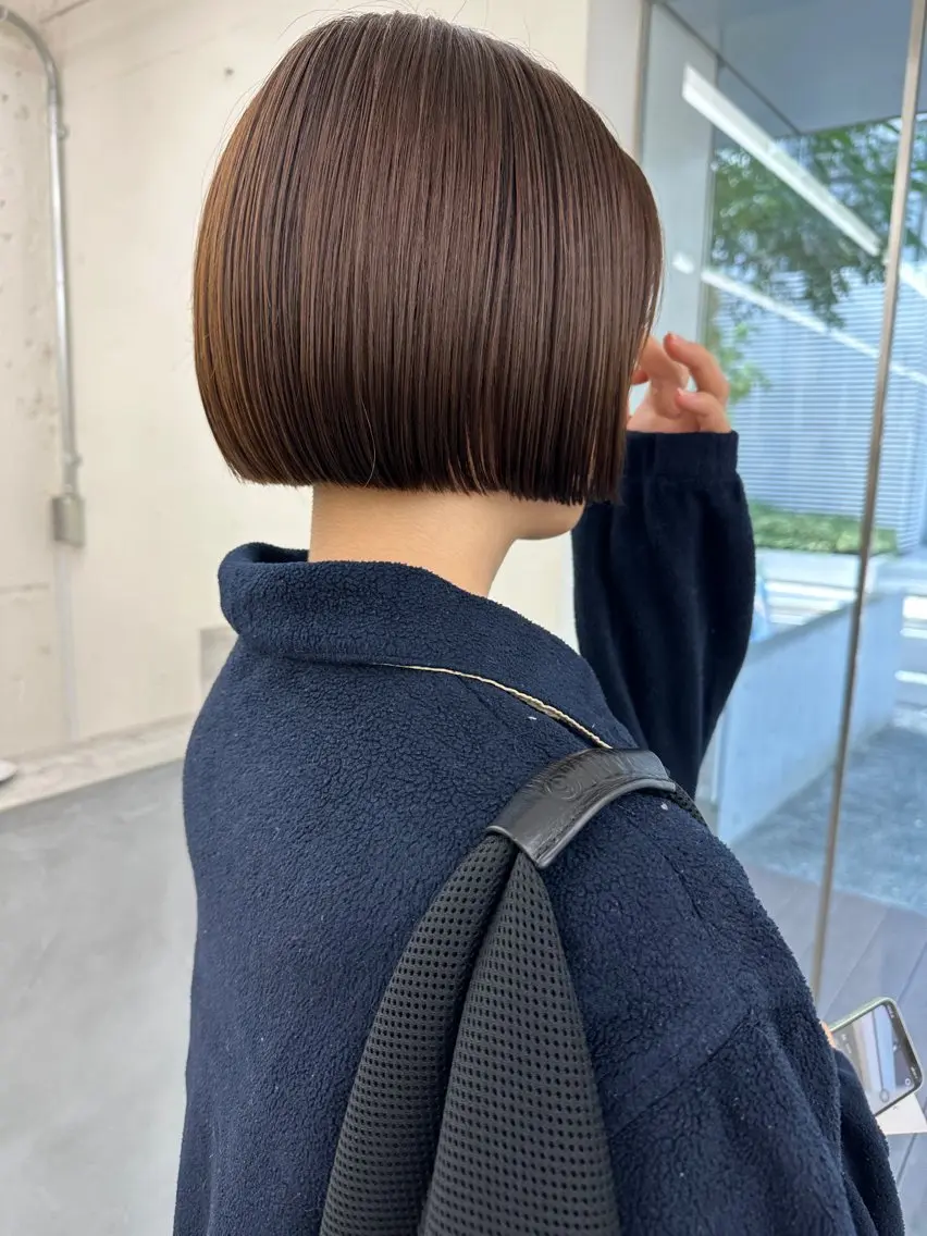ショート カット ヘアカラー トリートメント ボブ / オージュア 🌸Mikuのヘアスタイル