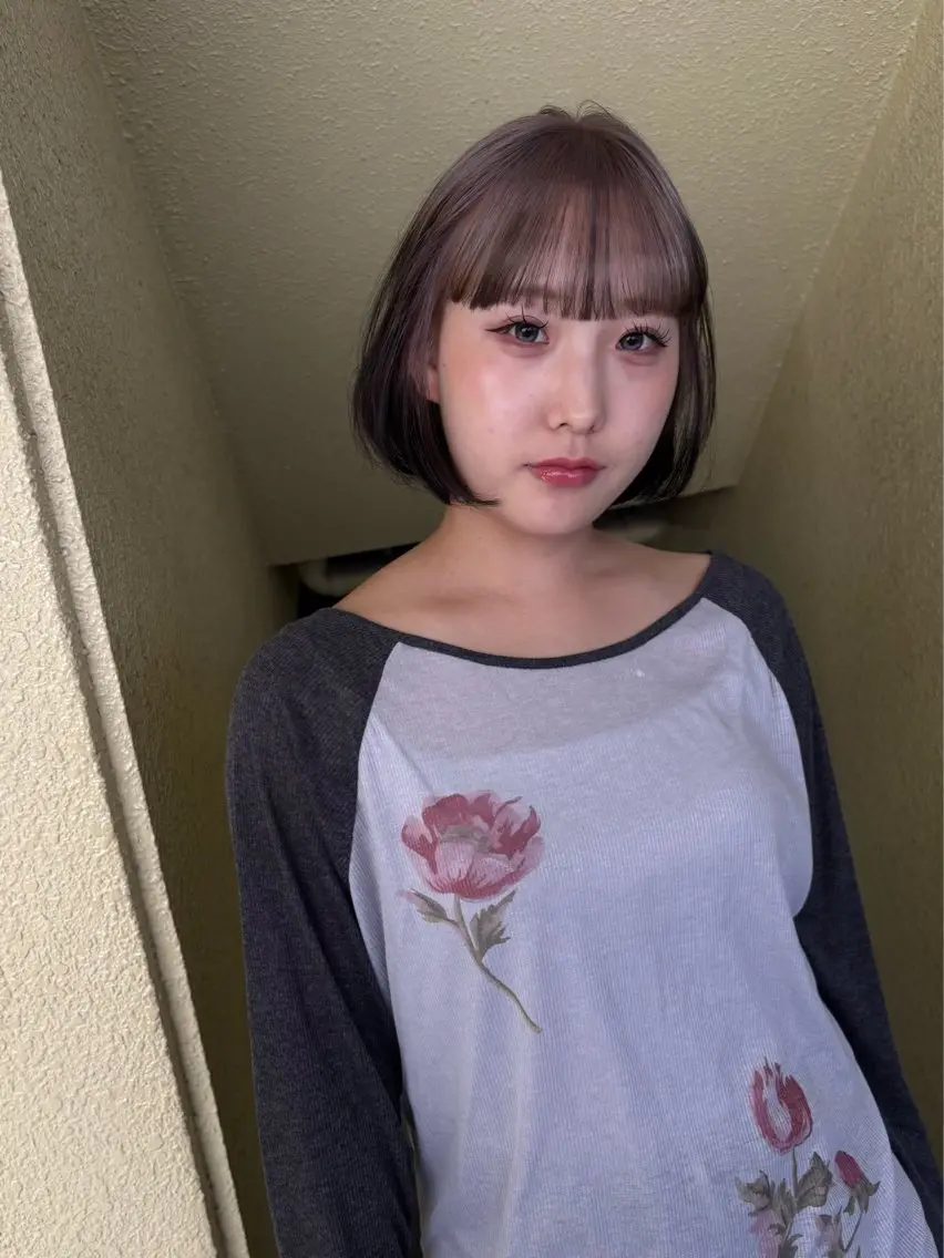 カラー ヘアカラー 🪺透明感カラー/ 暖色/カエデ🪺のヘアスタイル