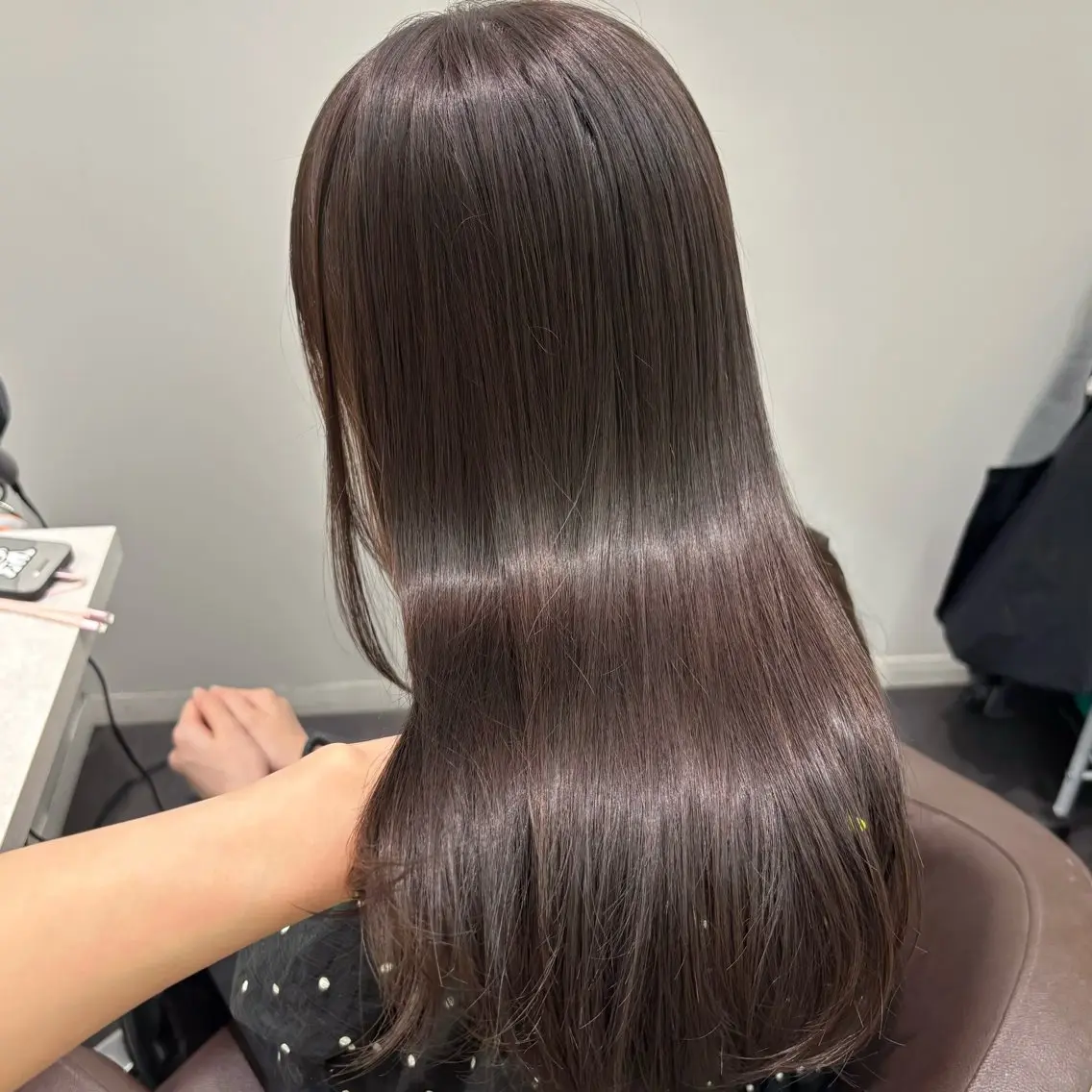 ロング カット ヘアカラー トリートメント 盛れる透明感カラー momokaのヘアスタイル