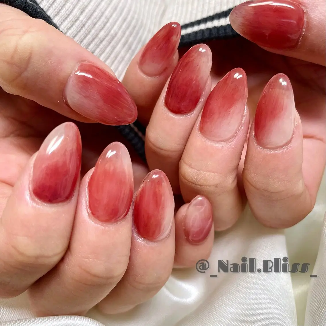 ネイル 大理石ネイル(マーブル) 持ち込み ハンドネイル NAIL BLISSのネイルデザイン