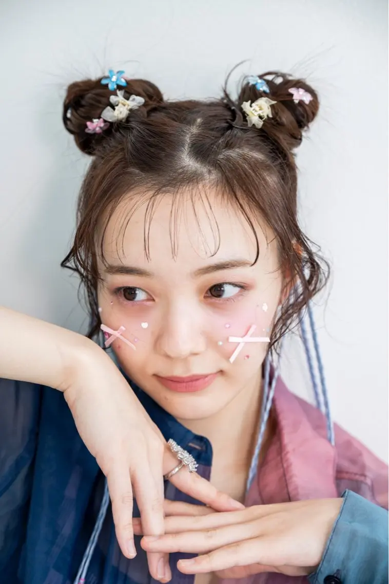 ロング カラー ヘアアレンジ 才木 美乃のヘアスタイル