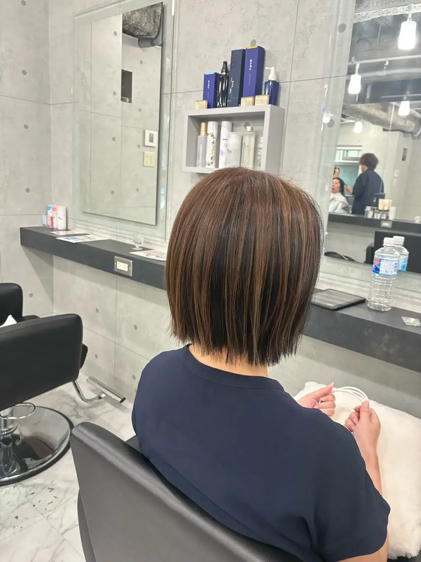 ミディアム Endearing 🌟銀座のヘアスタイル