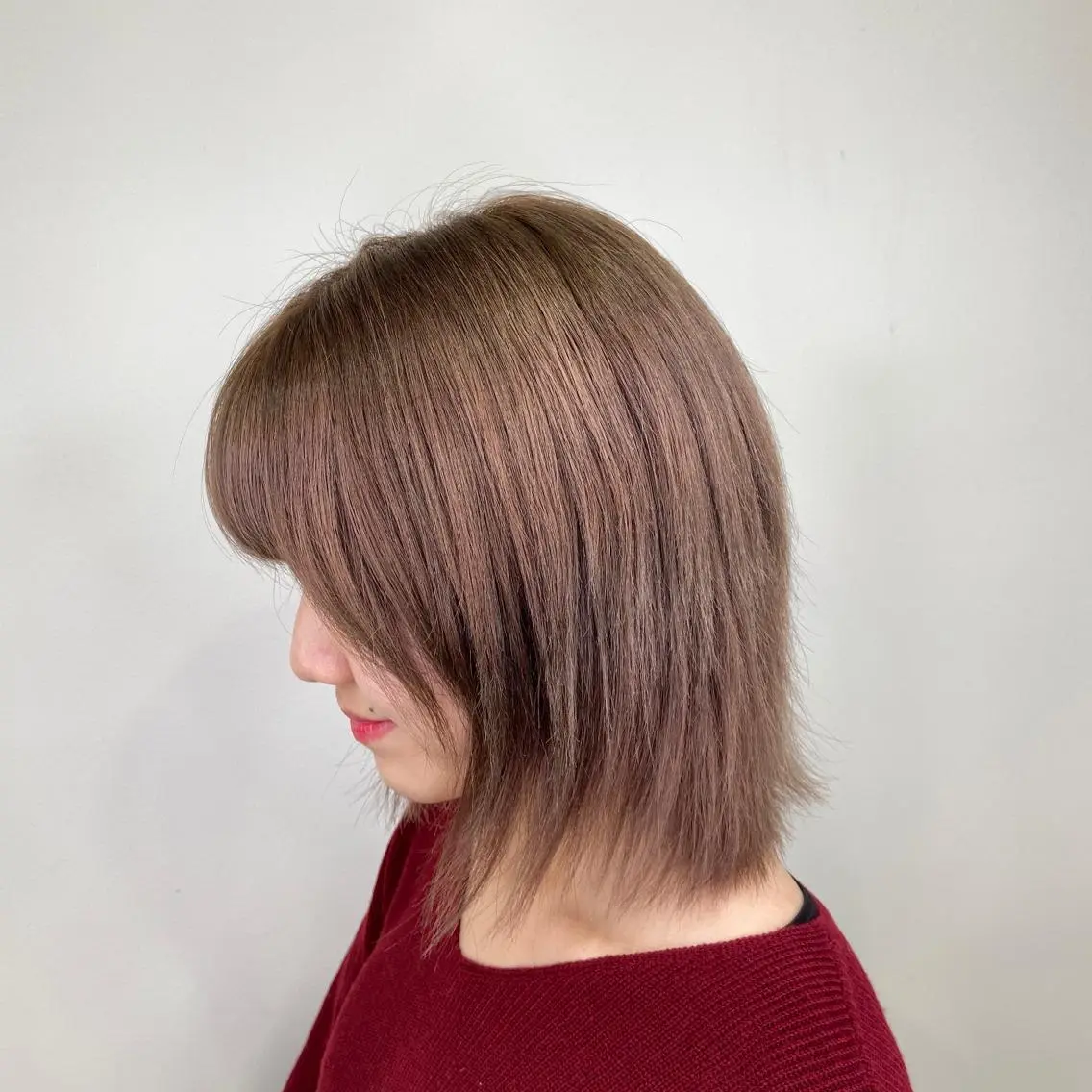 ミディアム カラー ヘアアレンジ バレイヤージュ ベージュカラー ブロンド ボルドーカラー ダブルカラー ヘアカラー トリートメント 🌻Insta指名 NO.1🌻Shoのヘアスタイル