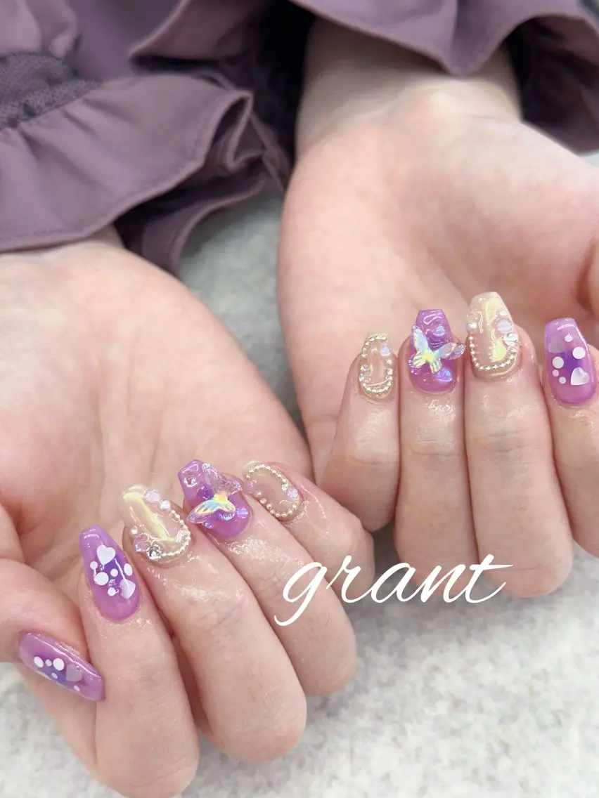 ネイル チークネイル 春ネイル nailsalon grantのネイルデザイン
