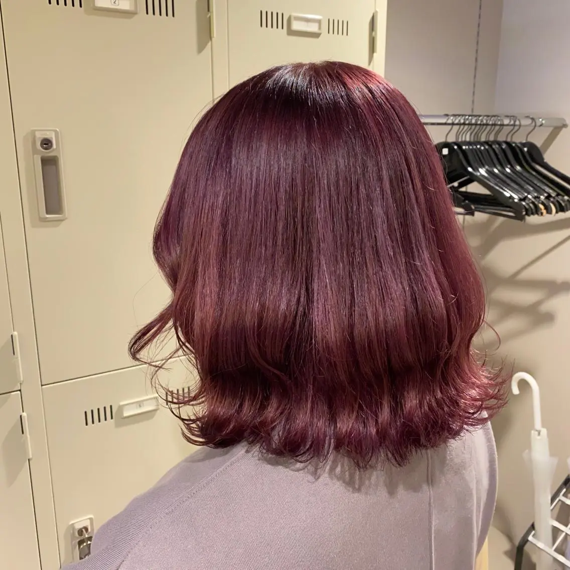 セミロング カラー ヘアアレンジ mai🍑暖色カラー /レイヤー💖のヘアスタイル