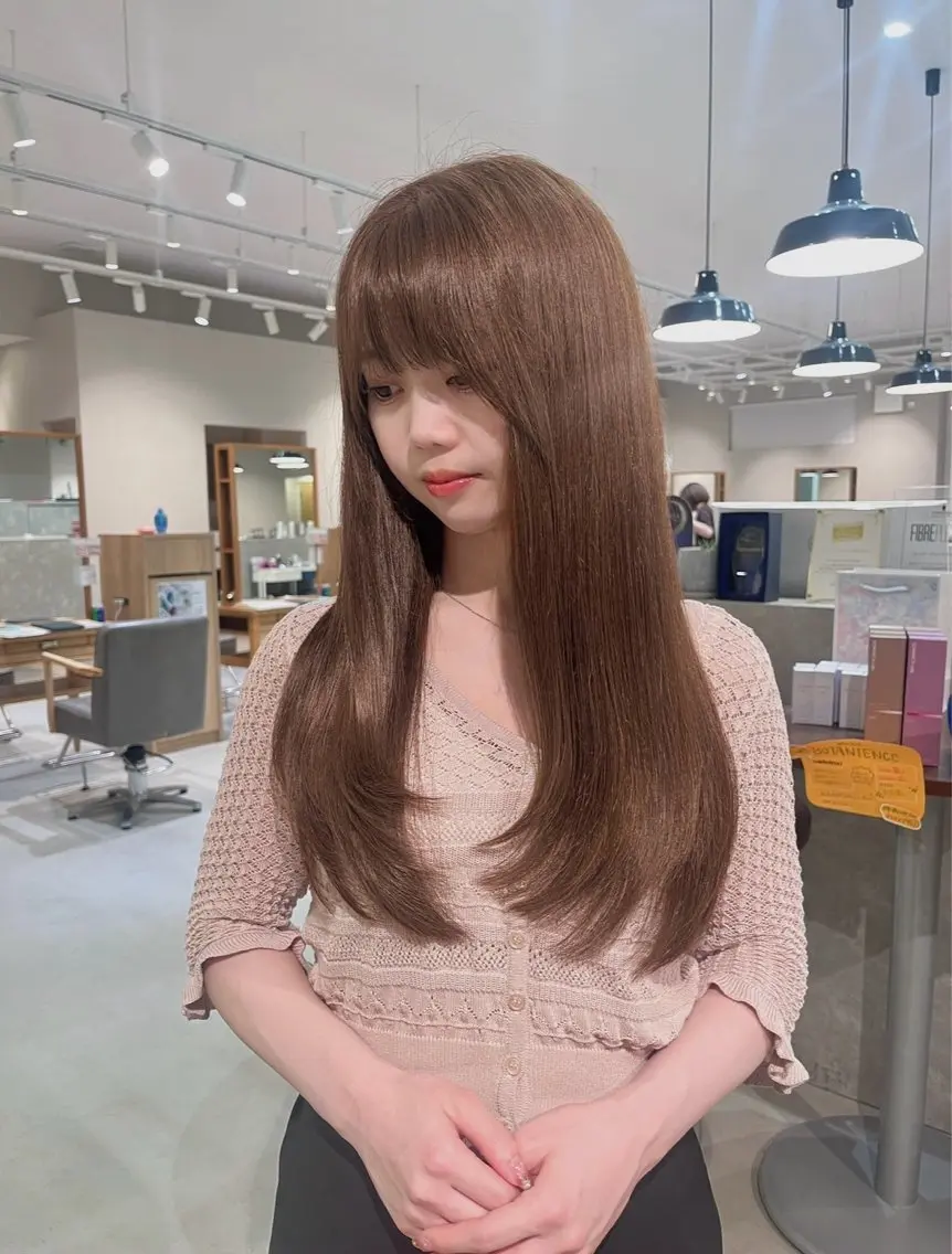 ロング カラー 森 理音のヘアスタイル