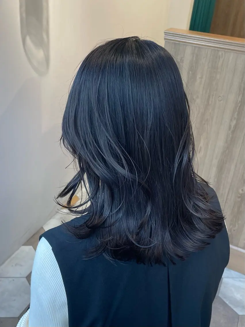 セミロング 顔まわりレイヤー レイヤーカット カット ヘアカラー トリートメント 顔まわりcut🌿 Hinakoのヘアスタイル