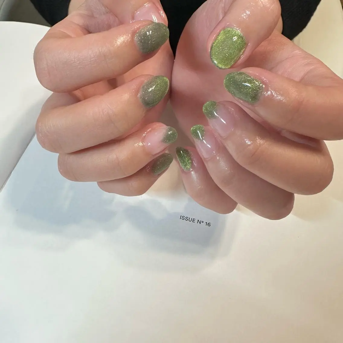 ネイル マグネットネイル ぷっくりネイル cocoro nail salonのネイルデザイン