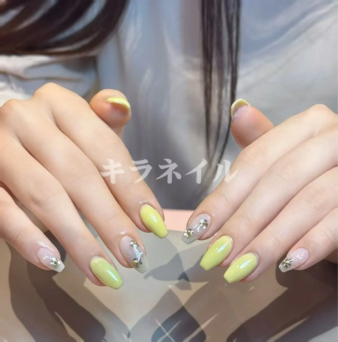 ネイル 🎀kira 長さだし💗モチ最高のネイルデザイン