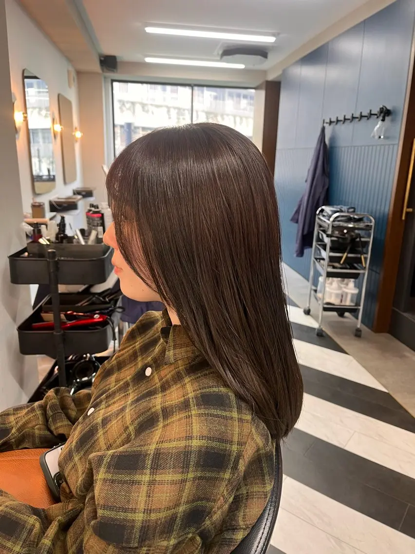 ミディアム カラー カット ヘアカラー トリートメント 💫似合わせカット 💫かずはのヘアスタイル