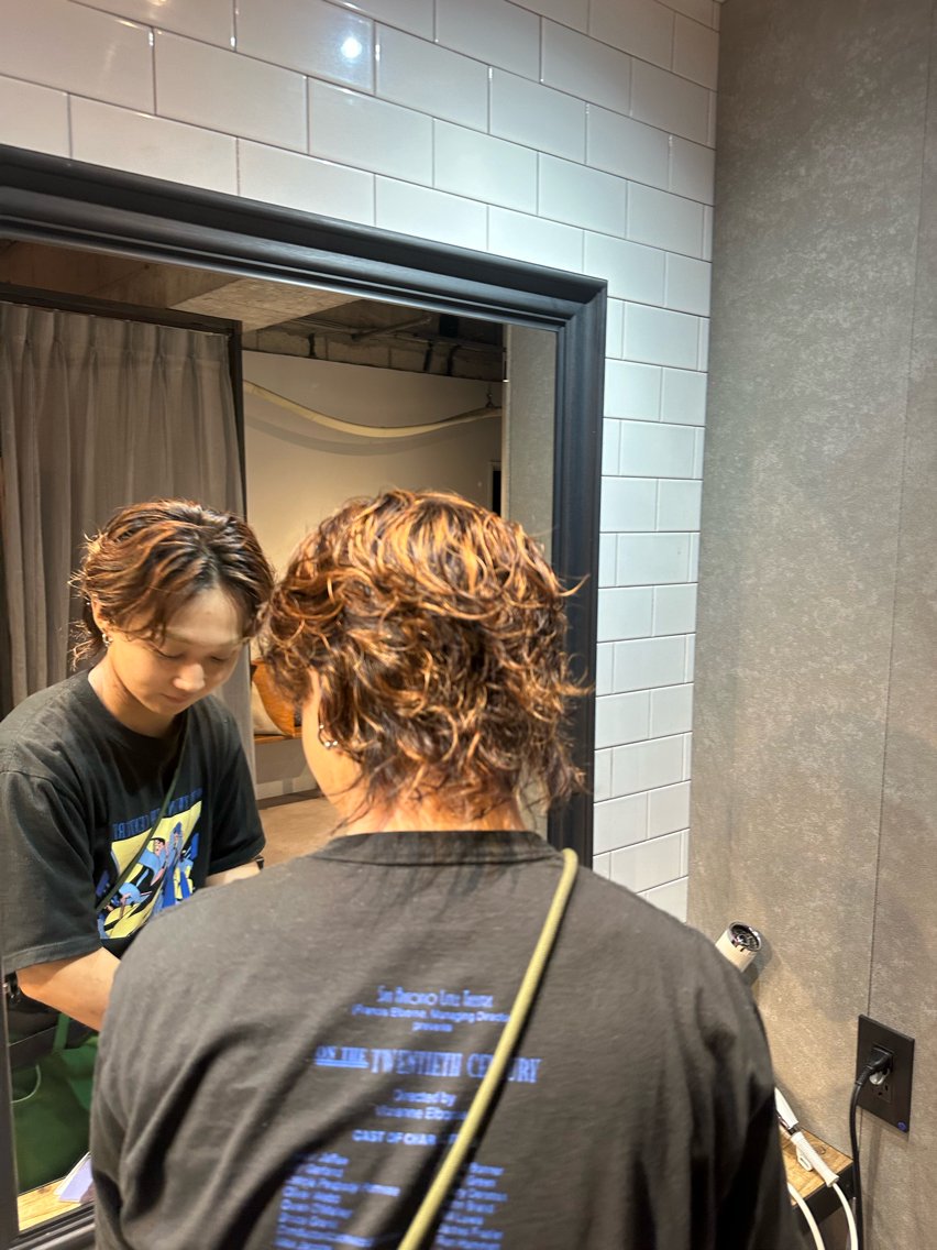 メンズ メンズパーマ メンズウルフカット ウルフカット 今井 ショウタのヘアスタイル