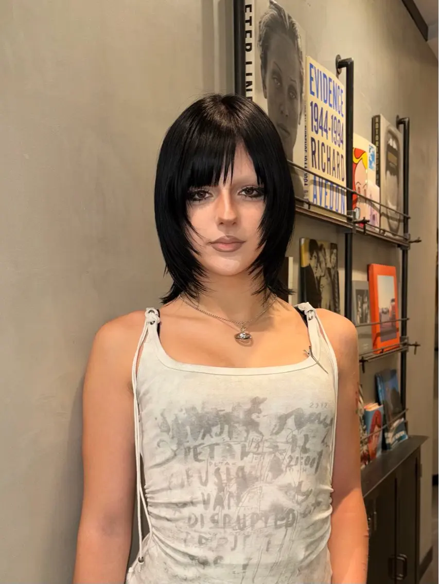 セミロング カラー カット ヘアカラー タナカ カナ🫧のヘアスタイル