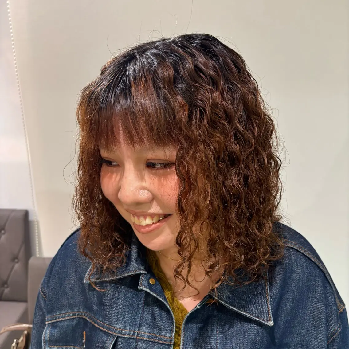 【イチ押し❤️‍🔥】カット✂︎＋外国人風くるくるパーマ👩‍🦱🌪️＋トリートメント🫧の写真
