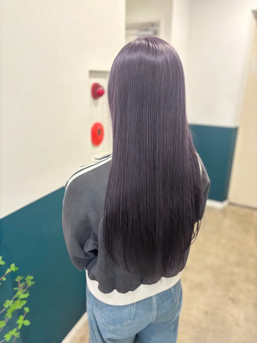 ロング ヘアカラー トリートメント ☁️RIKA☁️ @ri2_____bのヘアスタイル