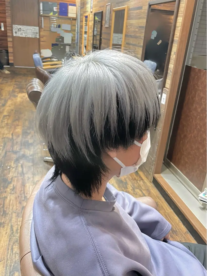ショート カラー インナーカラー ウルフカット 髪質改善/ショート/ メンズカット/KAiのヘアスタイル