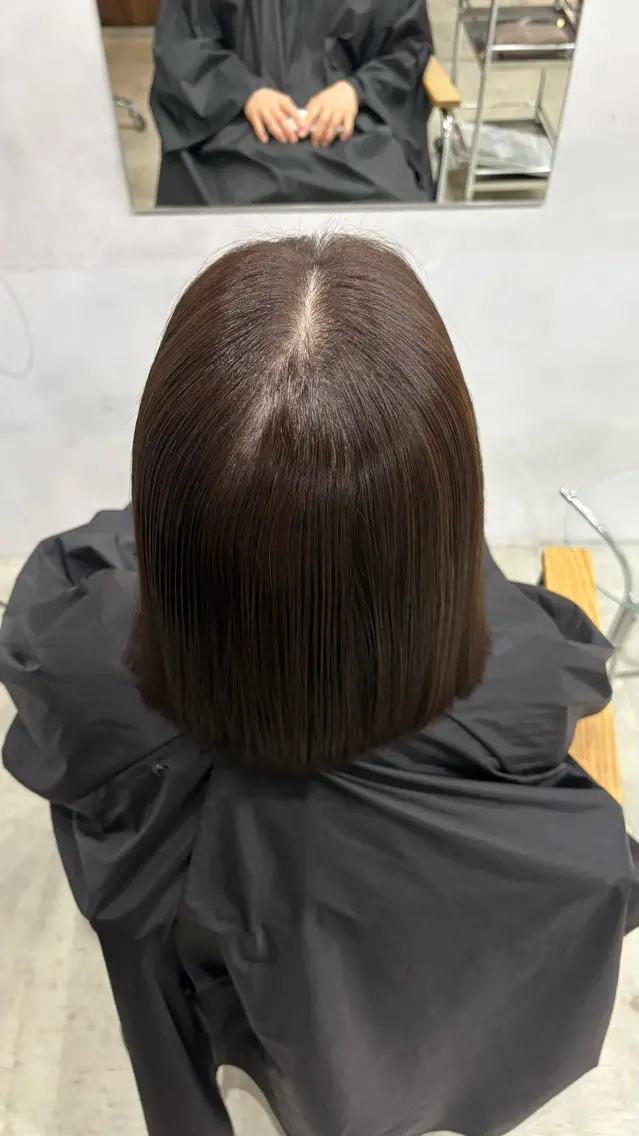 ミディアム カラー ヘアカラー 艶カラー / あおいのヘアスタイル