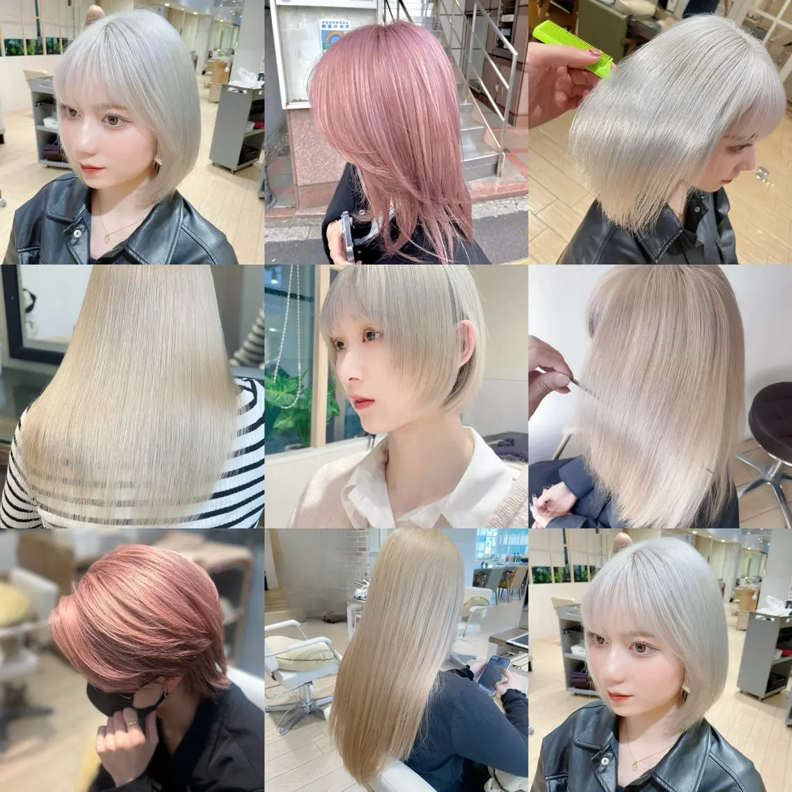 ミディアム カラー ヘアカラー トリートメント 表参道/韓国レイヤー /前髪・顔周りカットのヘアスタイル
