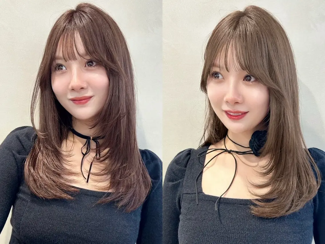 ロング 大宮‎縮毛矯正🩵 レイヤー　佐藤和のヘアスタイル
