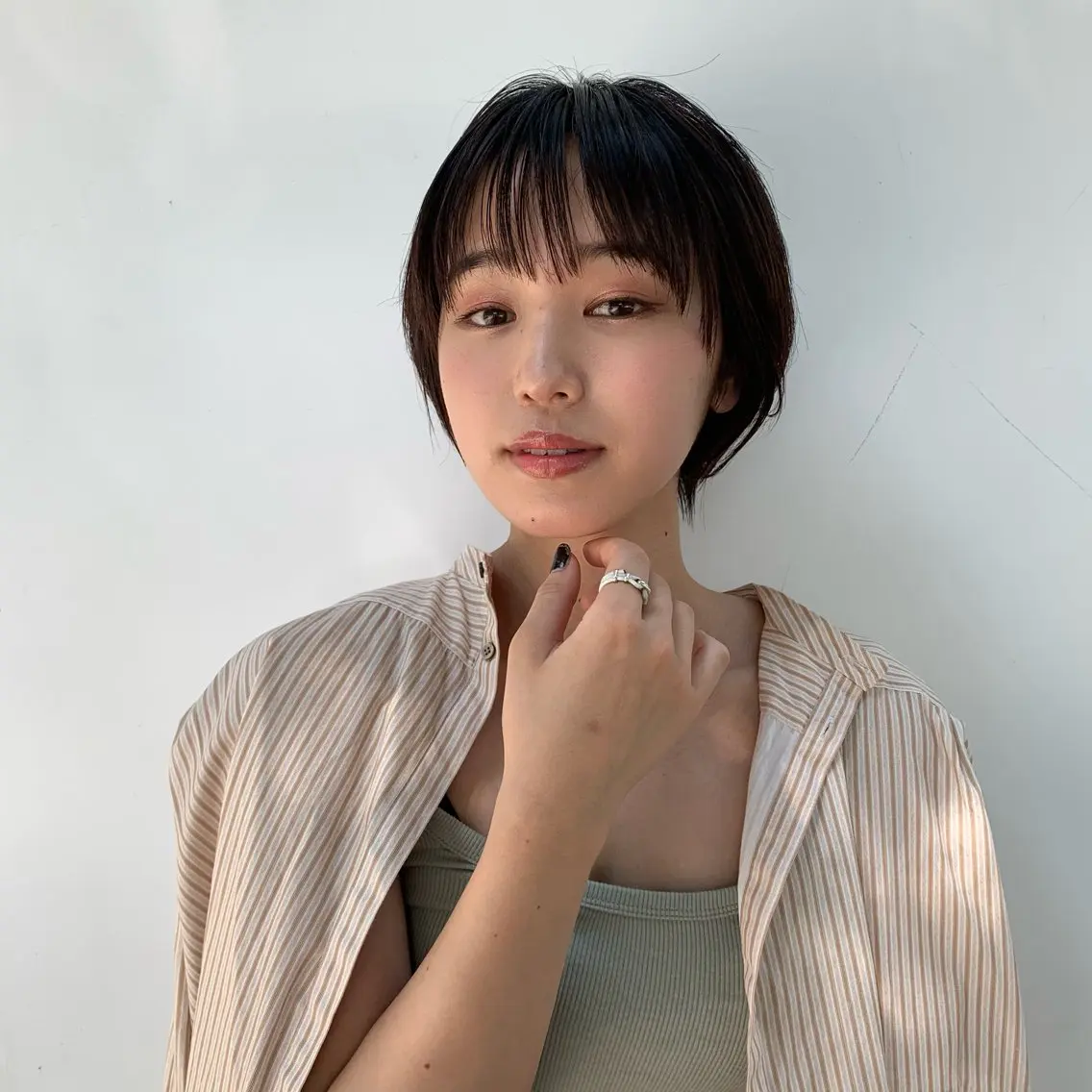 ショート カット ヘアカラー トリートメント レイヤー/赤みなし カラー/ひかるのヘアスタイル
