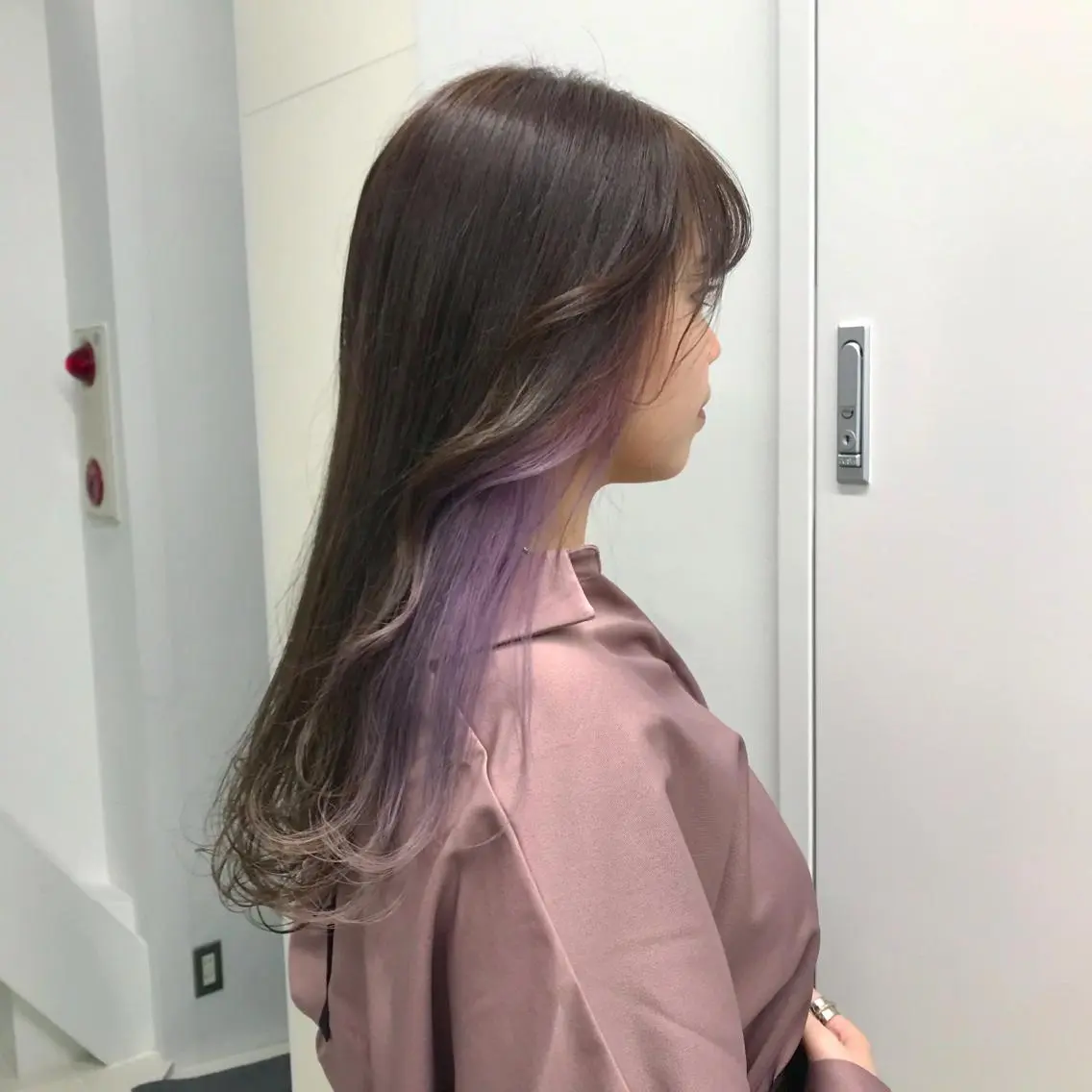 セミロング カラー Unami MIHA☘️*゜のヘアスタイル