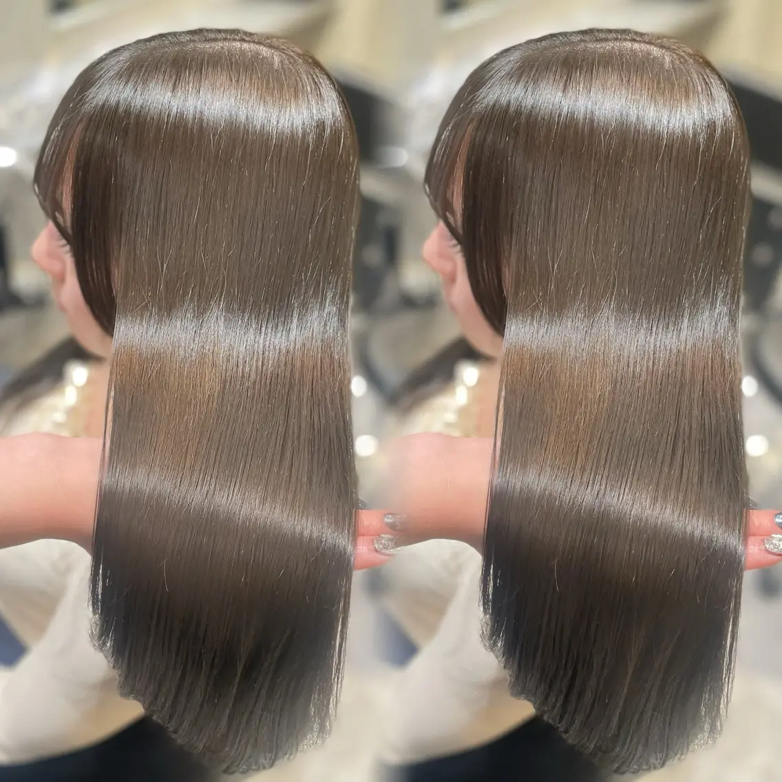 ロング カット ヘアカラー トリートメント 髪質改善×透明感× 艶髪🥀HIYORIのヘアスタイル