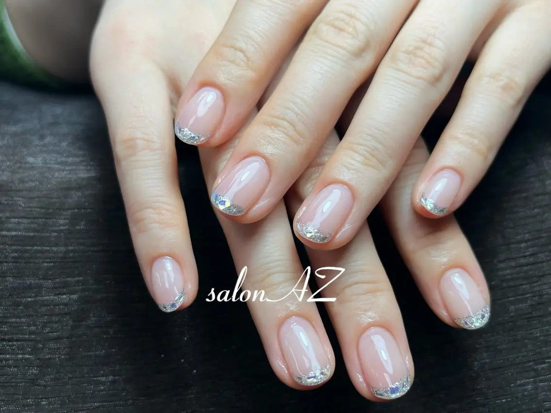 ネイル 長さ出し フットネイル フレンチネイル マグネットネイル ニュアンスネイル ハンドネイル salon AZのネイルデザイン