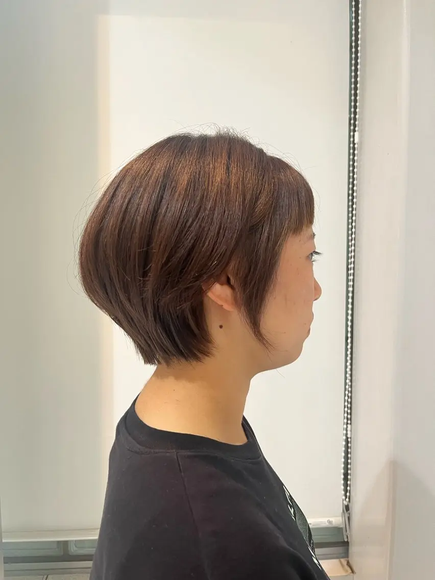 ショート ショートボブ ボブ オン眉 ショートヘア カットモデル募集 コンドウ ユウヤのヘアスタイル