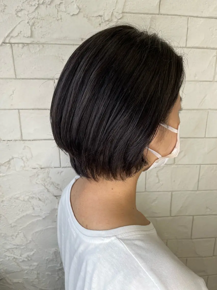 ショート カラー ダブルカラー シルバー archange 大井川のヘアスタイル