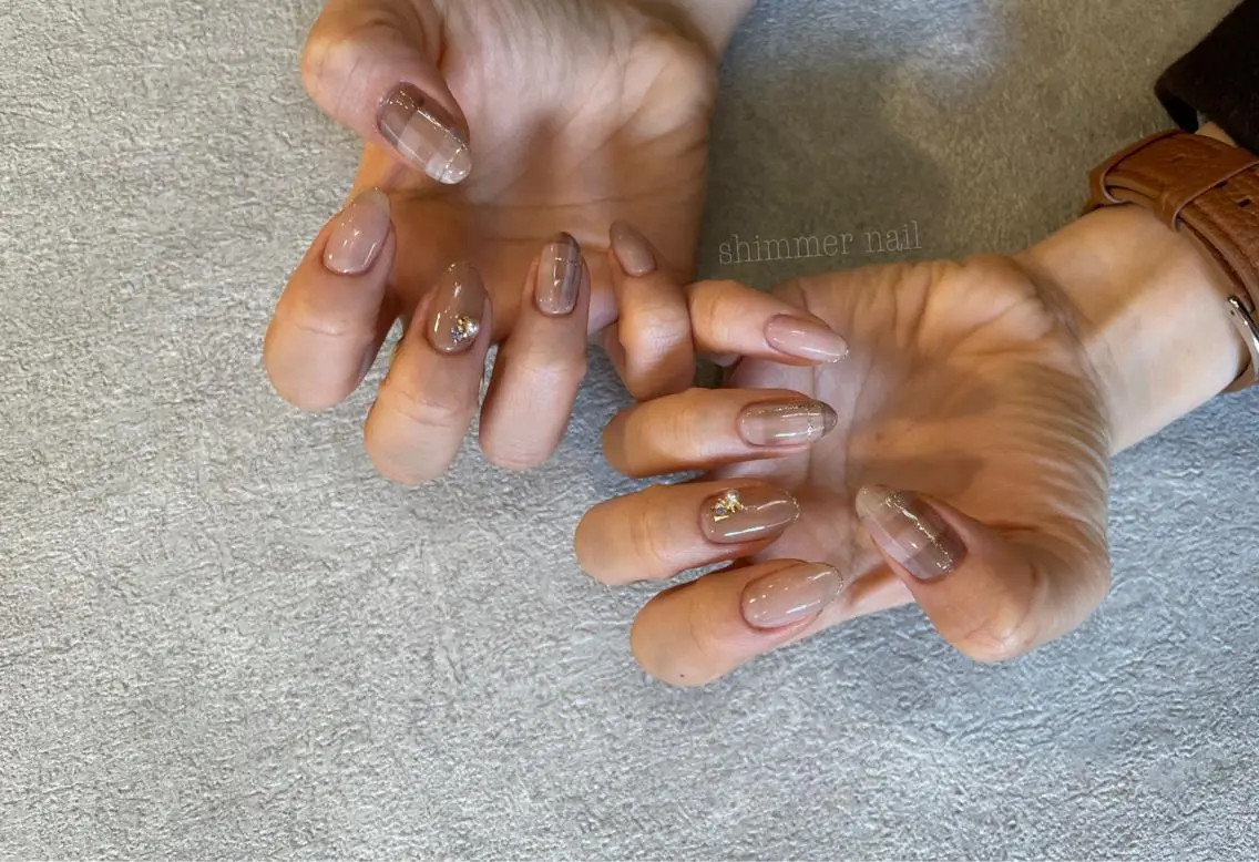 ネイル ハンドネイル Shimmer Nail⋆*✩のネイルデザイン