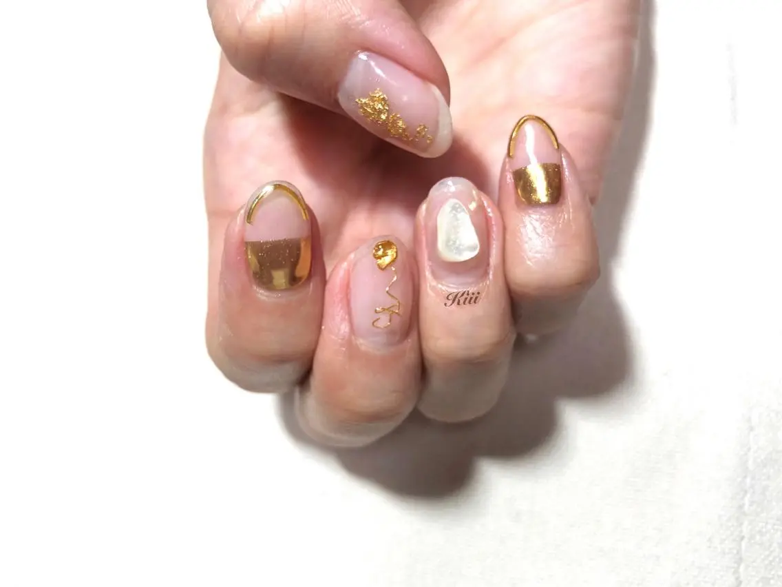 ネイル ハンドネイル フットネイル kiii.__ ✴︎*のネイルデザイン