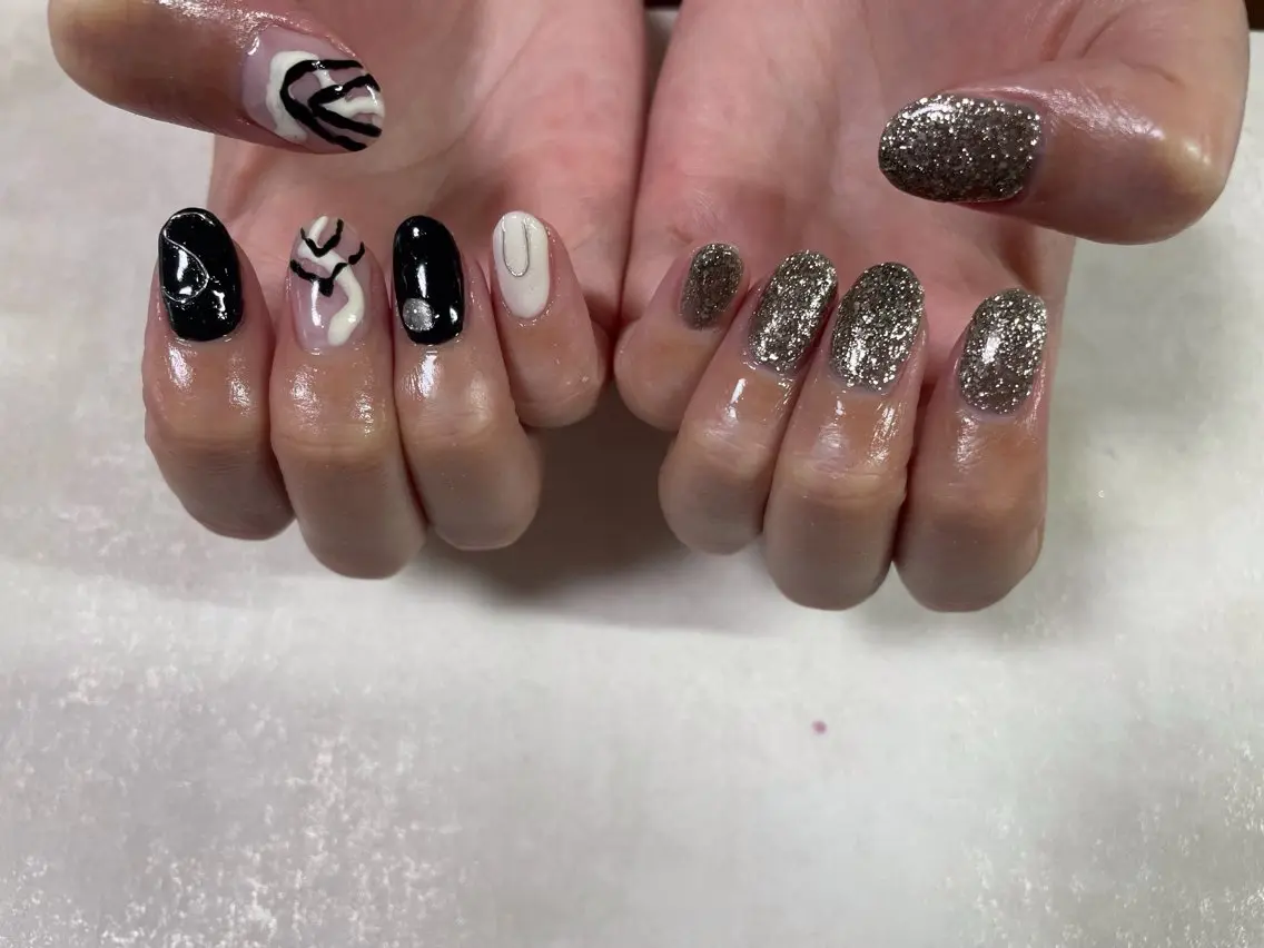 ネイル ジェルネイル 韓国ネイル メンズネイル パラジェル 春ネイル ハンドネイル kiki nail &brow二子玉川のネイルデザイン