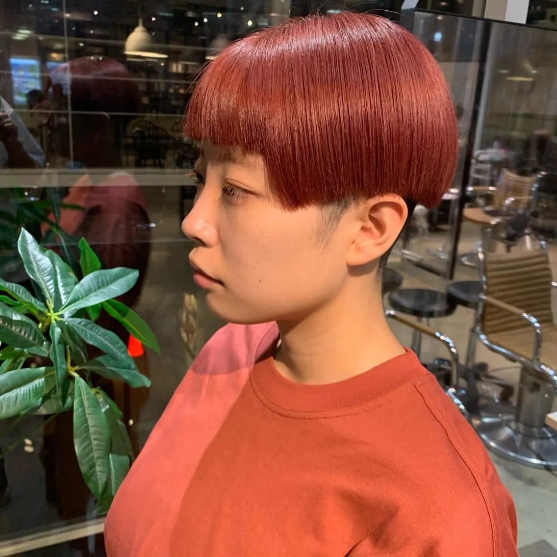 ショート カラー ダブルカラー ピンクカラー ショートヘア マンツーマン×半個室 まちだきょうすけのヘアスタイル