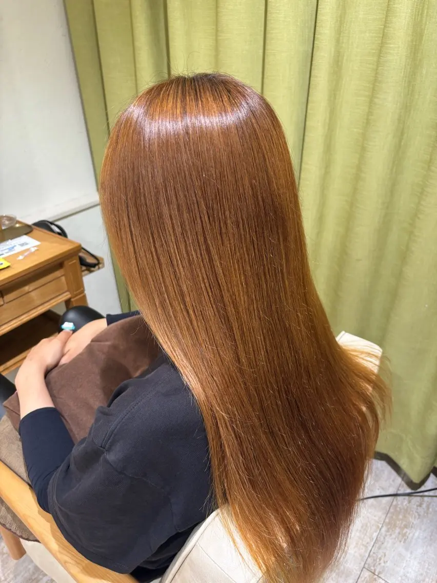 ロング 酸性ストレート yumena Rimのヘアスタイル