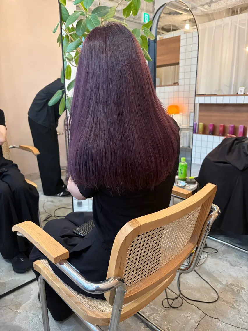 ロング カラー ブリーチ ヘアカラー 林　蓮/レイヤー /透明感カラーのヘアスタイル