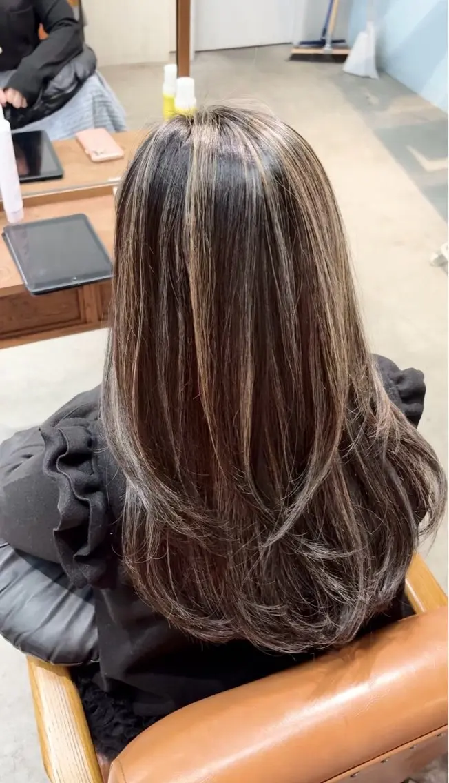 セミロング カット ヘアカラー トリートメント SONO 【一宮】のヘアスタイル