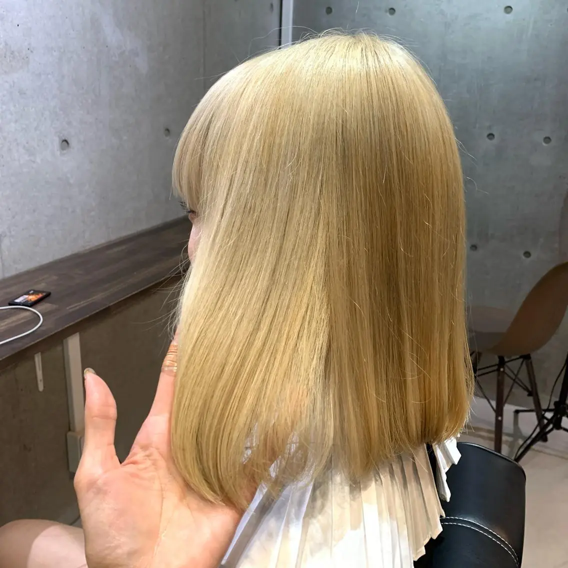 ミディアム カラー ブリーチ 櫻井 なんなのヘアスタイル