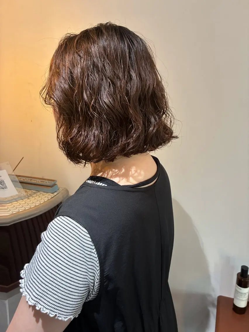ショート カラー ヘアアレンジ カット パーマ 💟Opus // Mizuki🐕のヘアスタイル