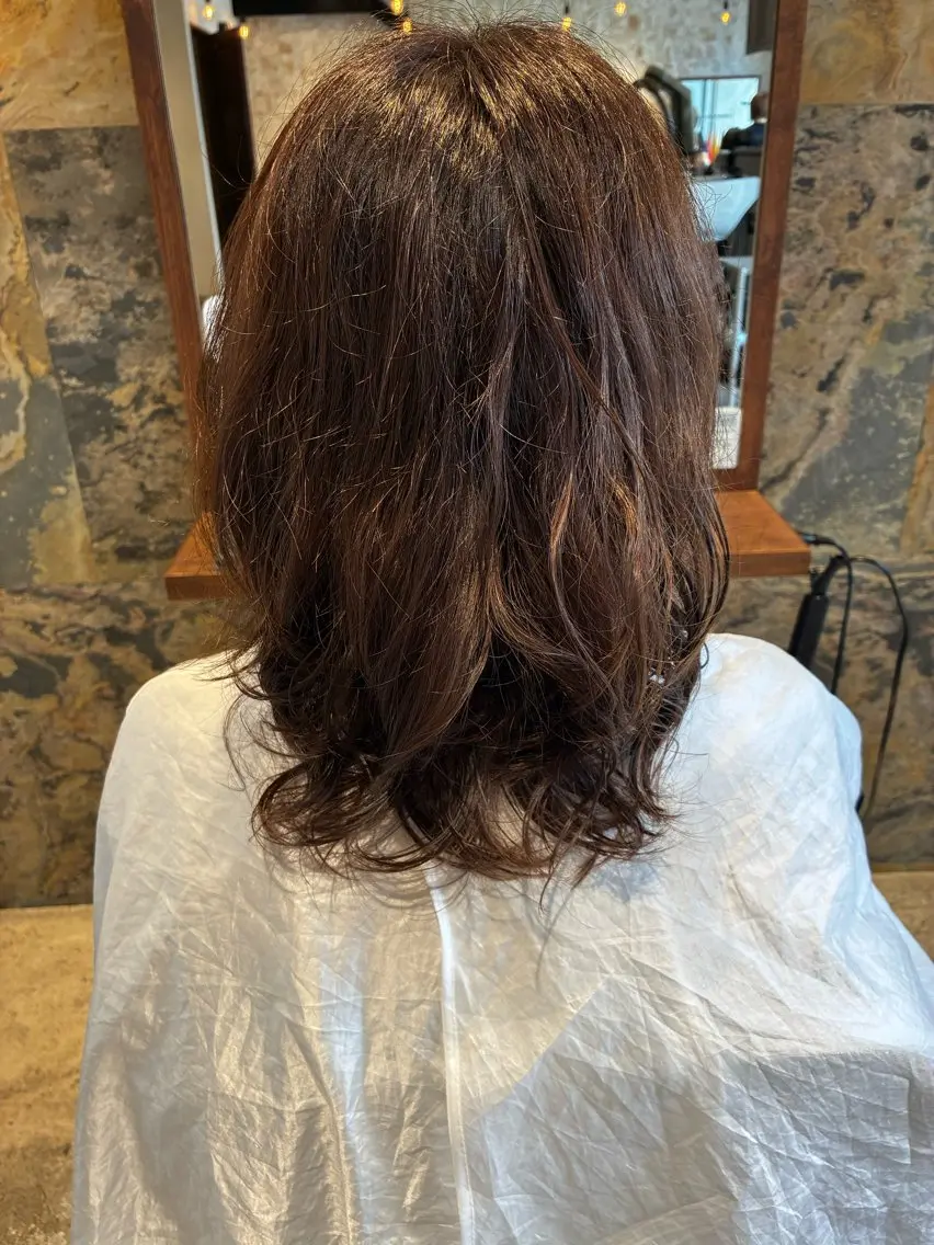 パーマ ヘアカラー パーマ 安田 純香のヘアスタイル