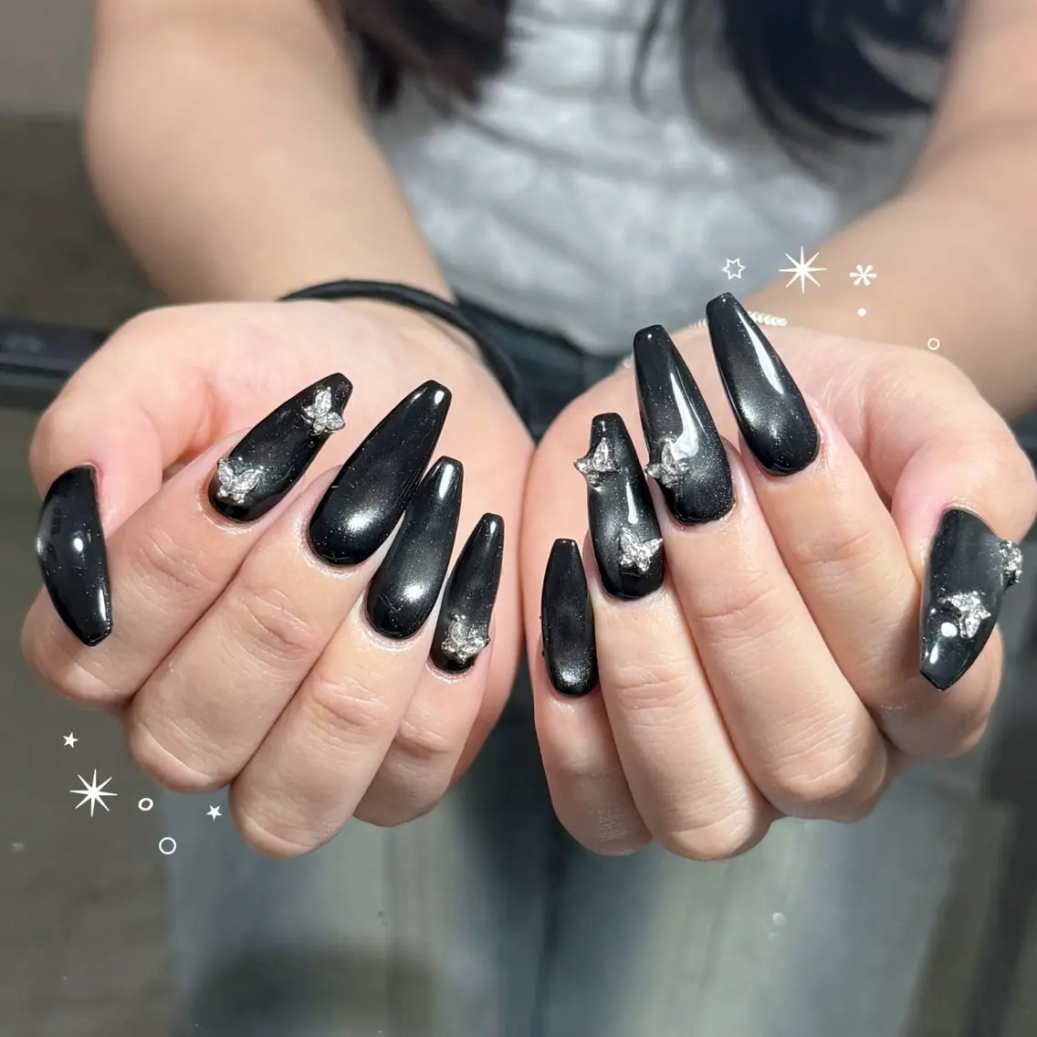 ネイル マグネットネイル ハンドネイル 渋谷 charmのネイルデザイン