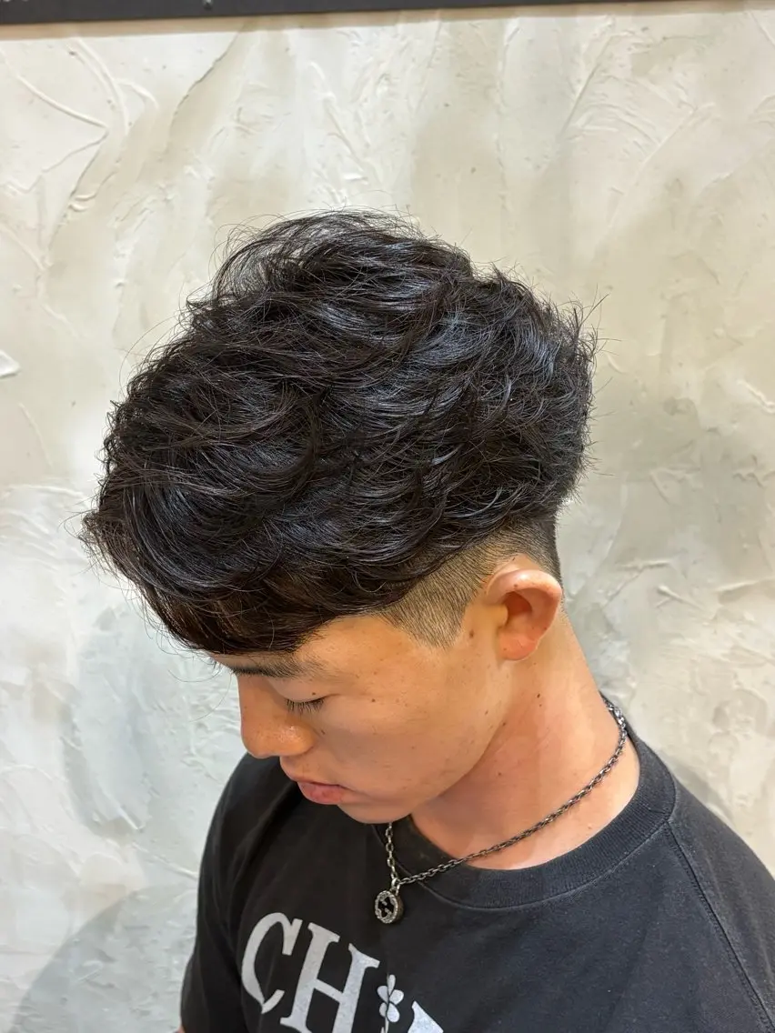 ショート パーマ メンズ ショートヘア YUUTO 【メンズ限定】のヘアスタイル