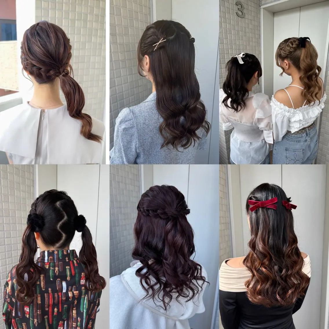 ヘアアレンジ ヘアセット 縮毛矯正/シール エクステ/艶髪ひふみのヘアスタイル