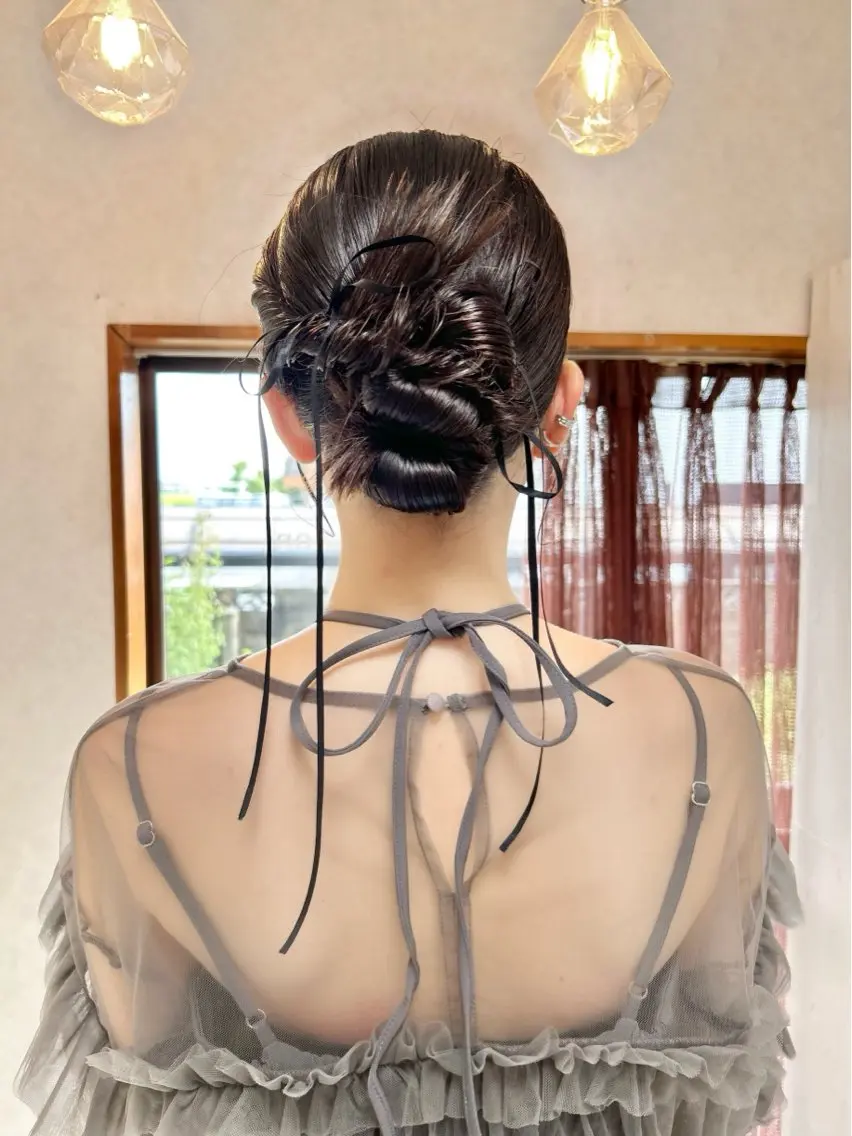 ロング ヘアアレンジ ヘアセット ナカジマ ナナのヘアスタイル