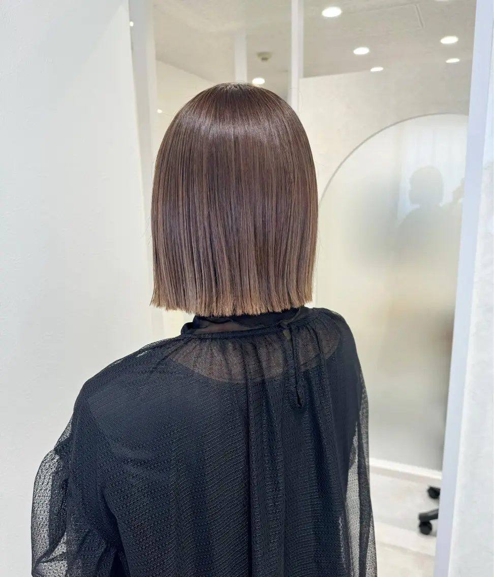 ショート カラー 切りっぱなしボブ ボブ カット ボブ支持率NO1 🌈CHIKAのヘアスタイル