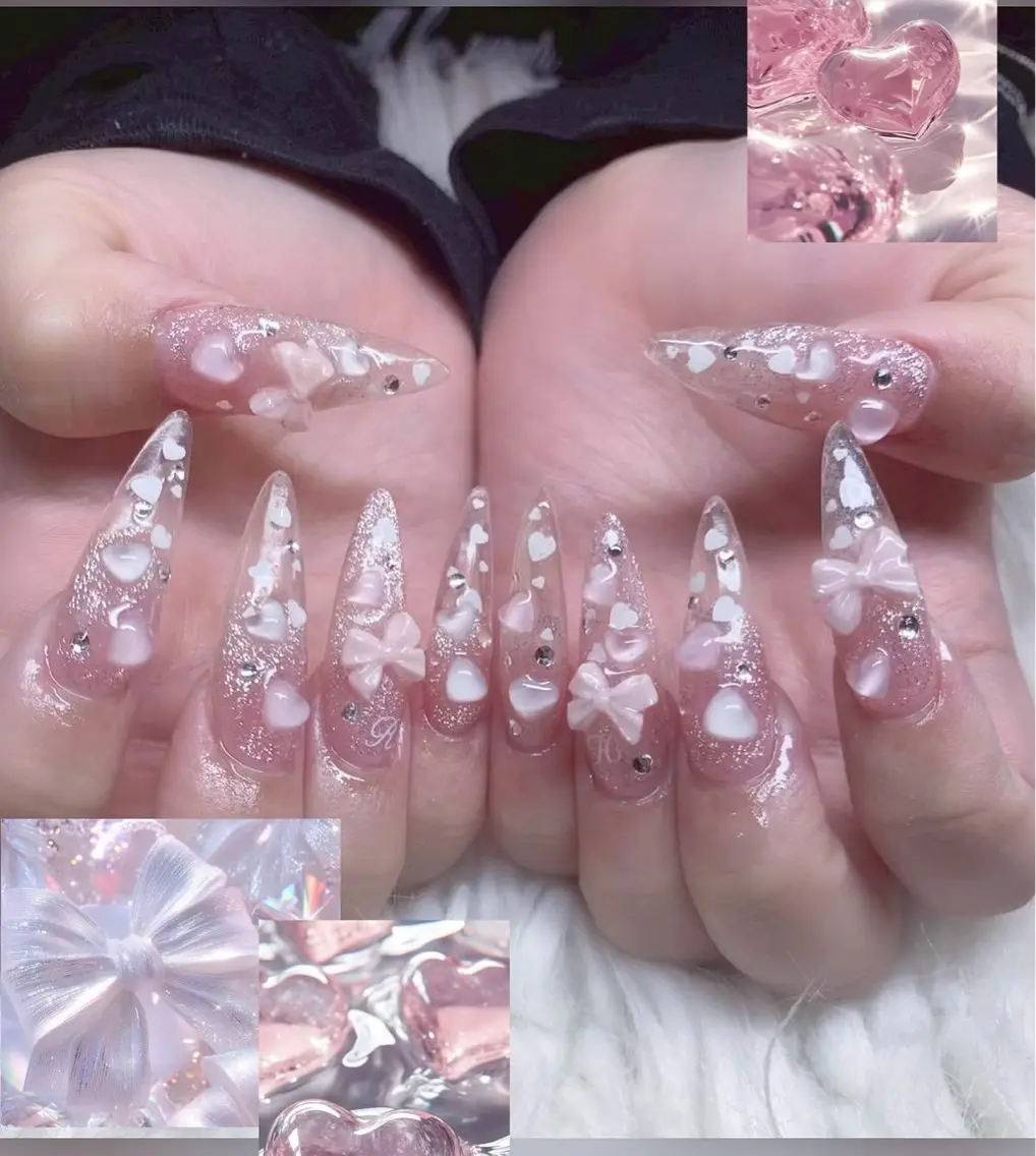ネイル アートネイル フラッシュネイル グラデーション キラキラネイル 韓国ネイル ハンドネイル kana nailのネイルデザイン