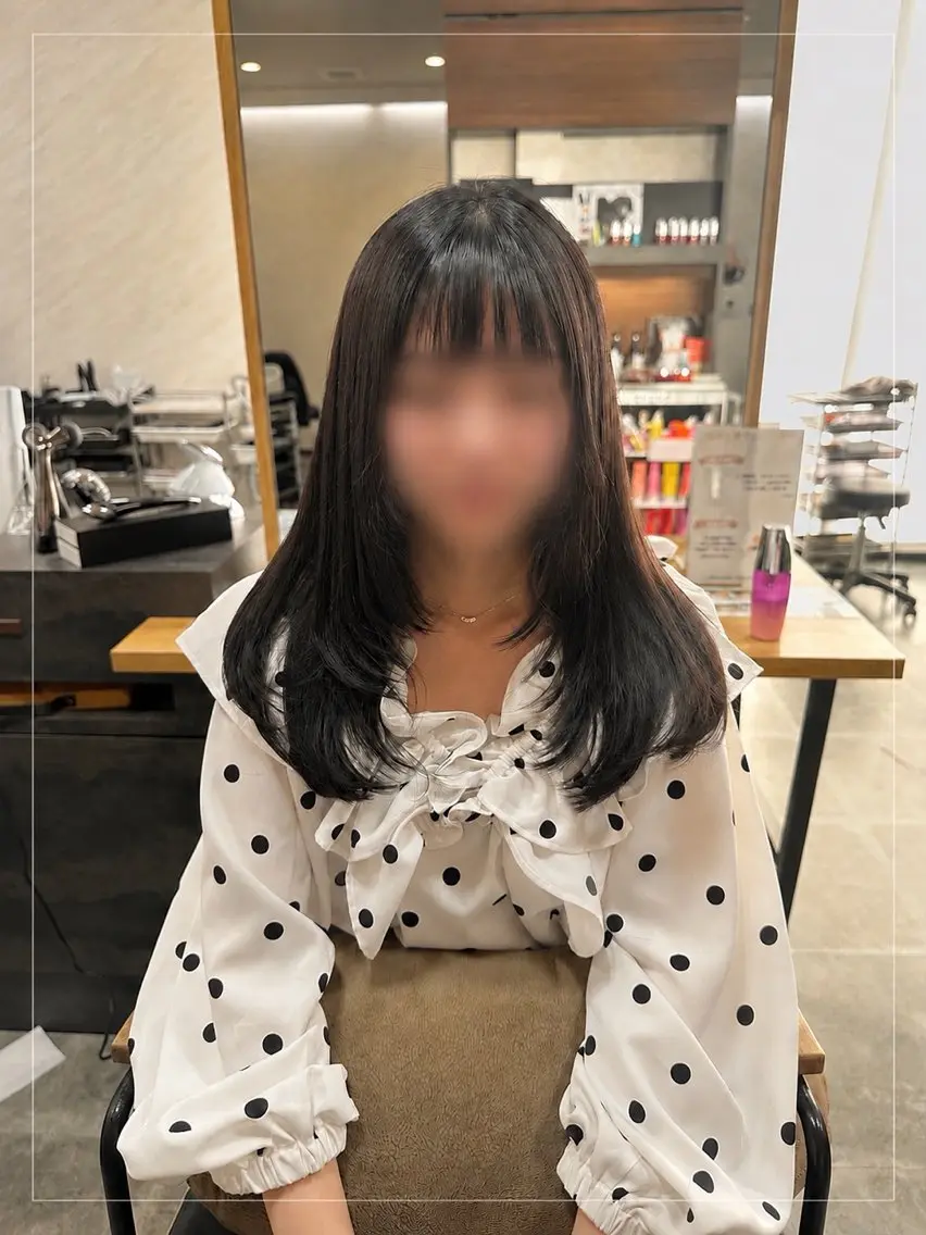 ロング カット ヘアカラー 森本 美音のヘアスタイル