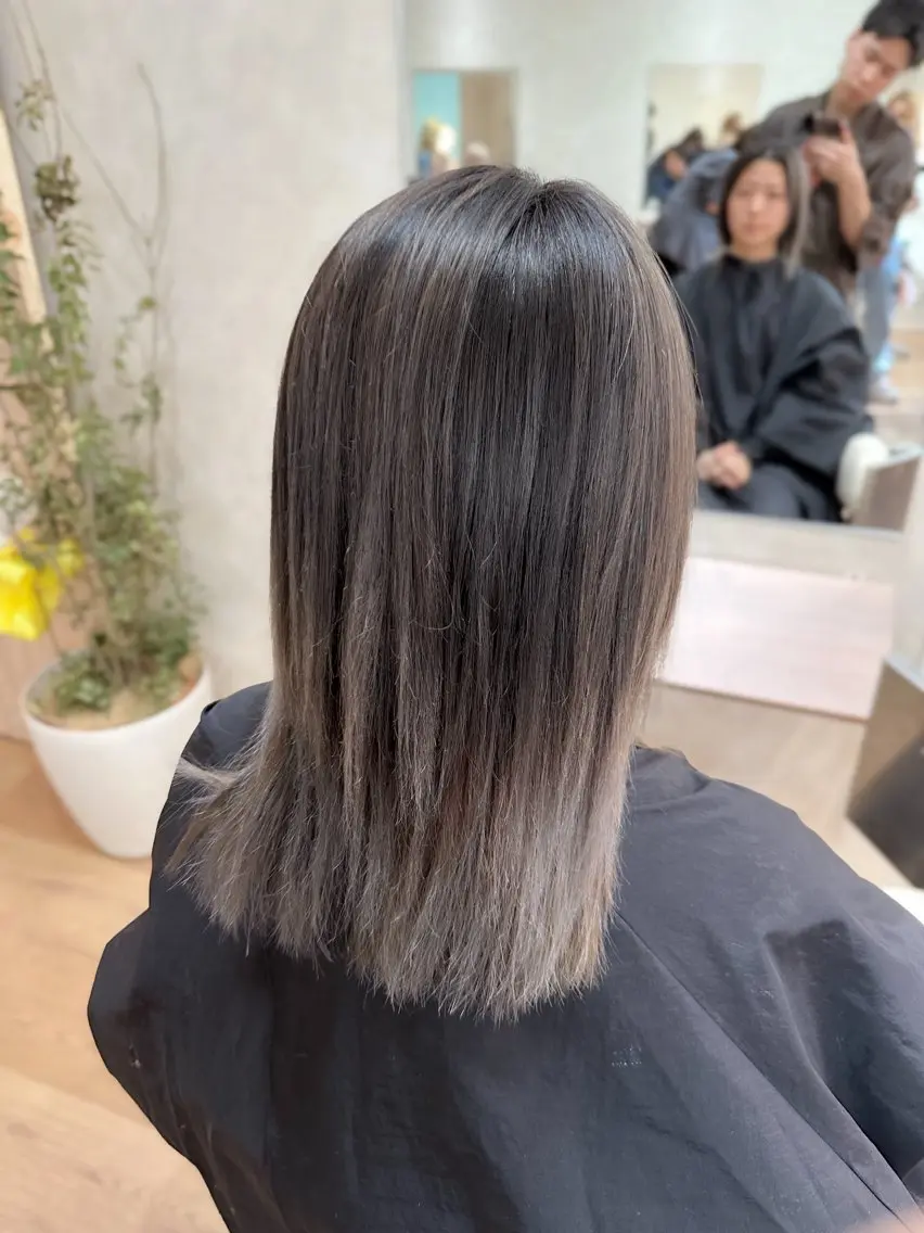 ミディアム レイヤーカット カット ヘアカラー 巻ける髪質改善🫧ハ イライト/永田汰伊智のヘアスタイル