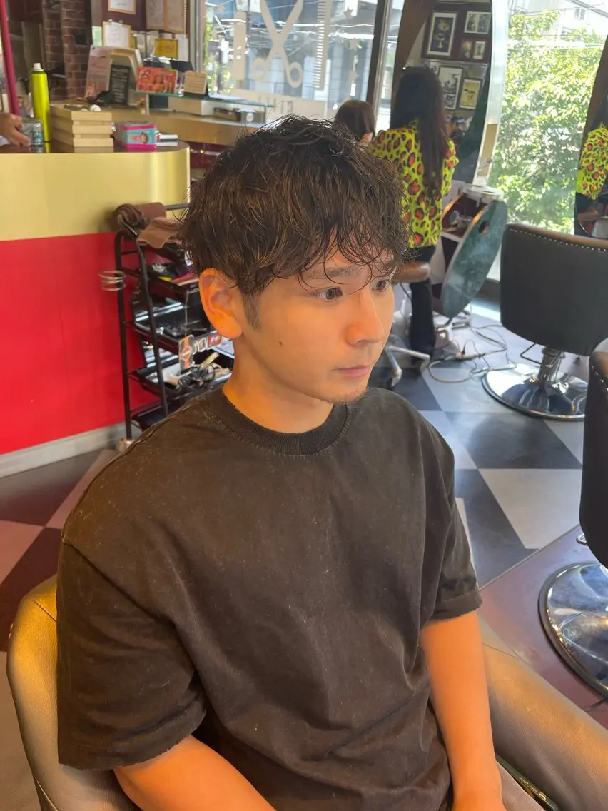 メンズ マッシュ 👑派手髪/カット 👑ANRYのヘアスタイル