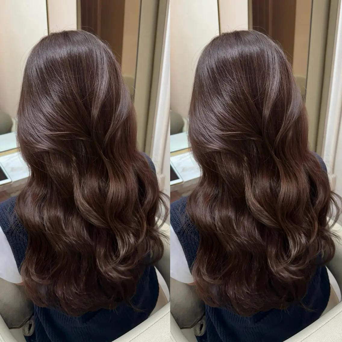 ロング カラー カット ヘアカラー トリートメント ♡韓国/レイヤー カット/Ayana♡のヘアスタイル